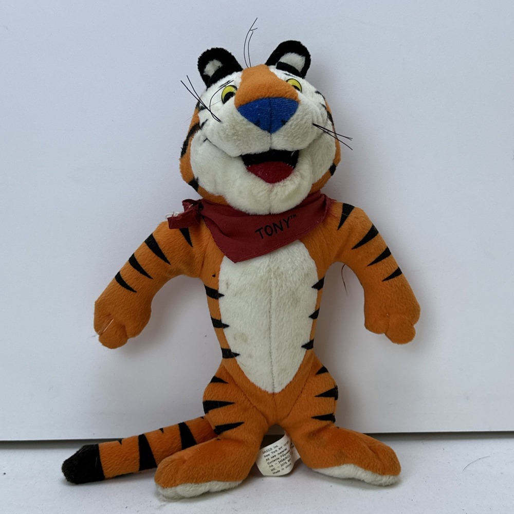 Tony the Tiger 10" Plush Kelloggs Frosted Flakes Cereal 1991 1993 Promo Toy Doll
